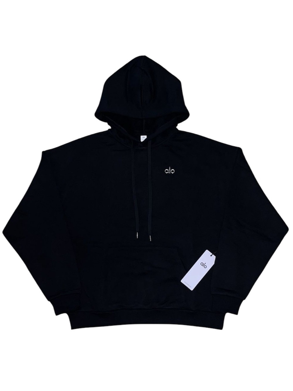 Alo Yoga Accolade Hoodie Black Large NWT Unisex Premium Pullover